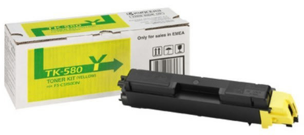 Lasertoner Kyocera TK-580Y Gul 2800 sidor