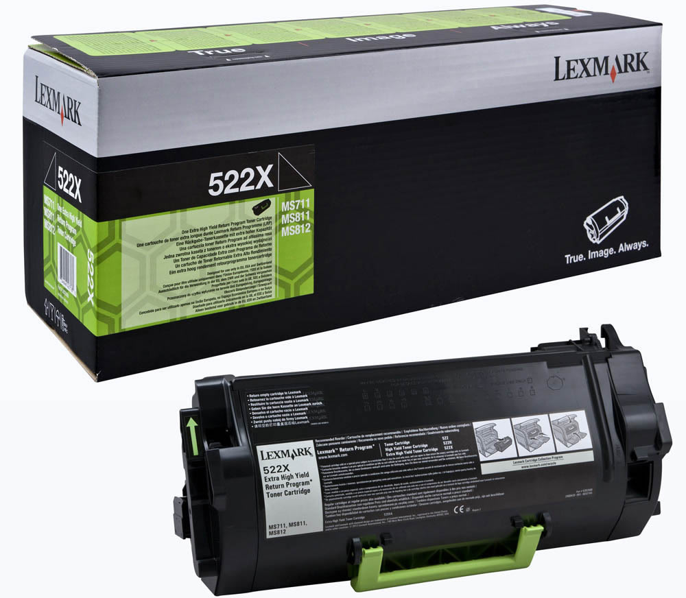 Lasertoner Lexmark 52D2X00 Svart 45 000 sidor