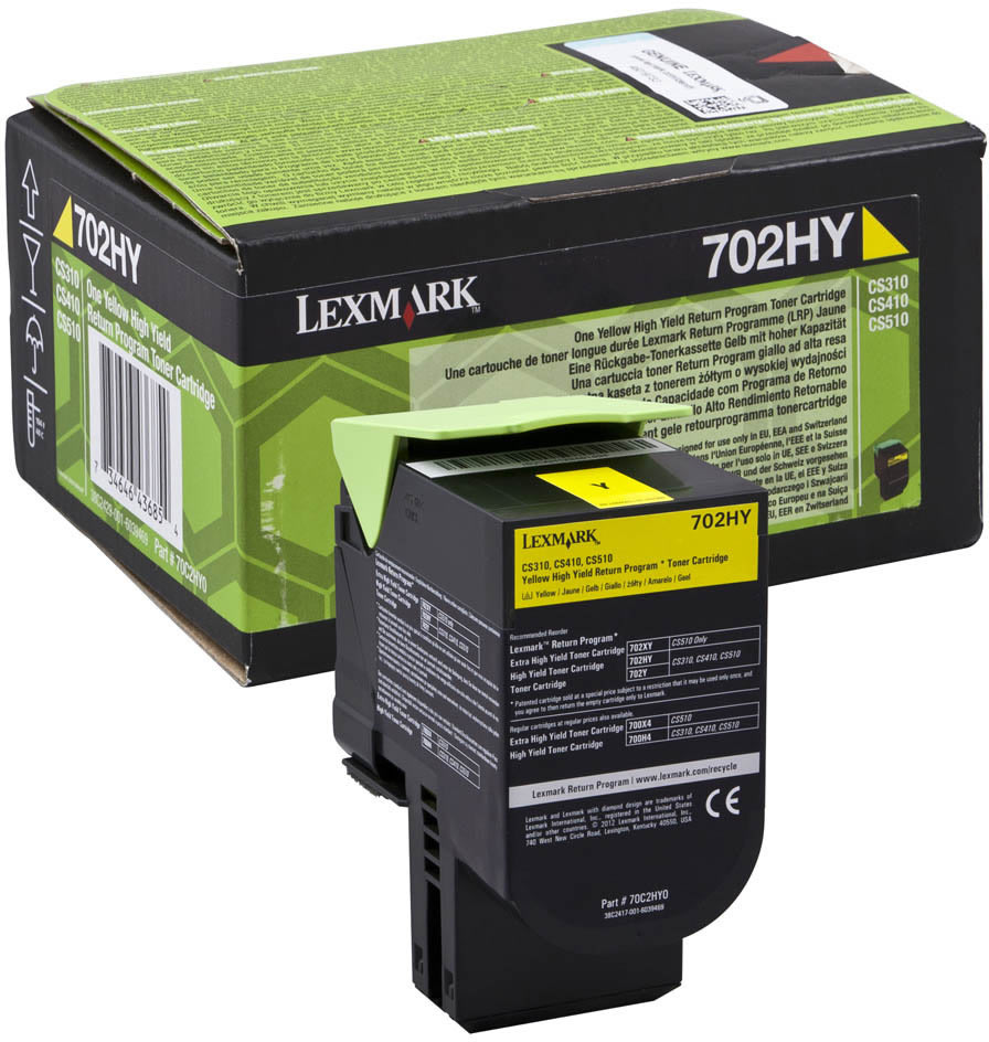 Lasertoner Lexmark 70C2HY0 Gul 3000 sidor