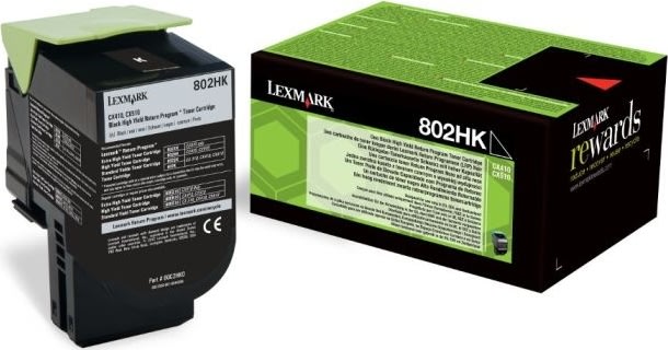 Lasertoner Lexmark 80C2HKE Svart 4000 sidor