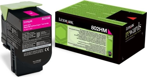 Lasertoner Lexmark 80C2HM0 Röd 3000 sidor