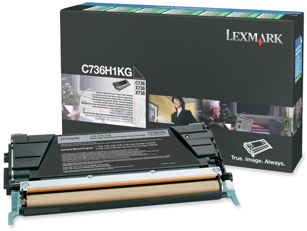 Lasertoner Lexmark C736H1KG Svart 12 000 sidor