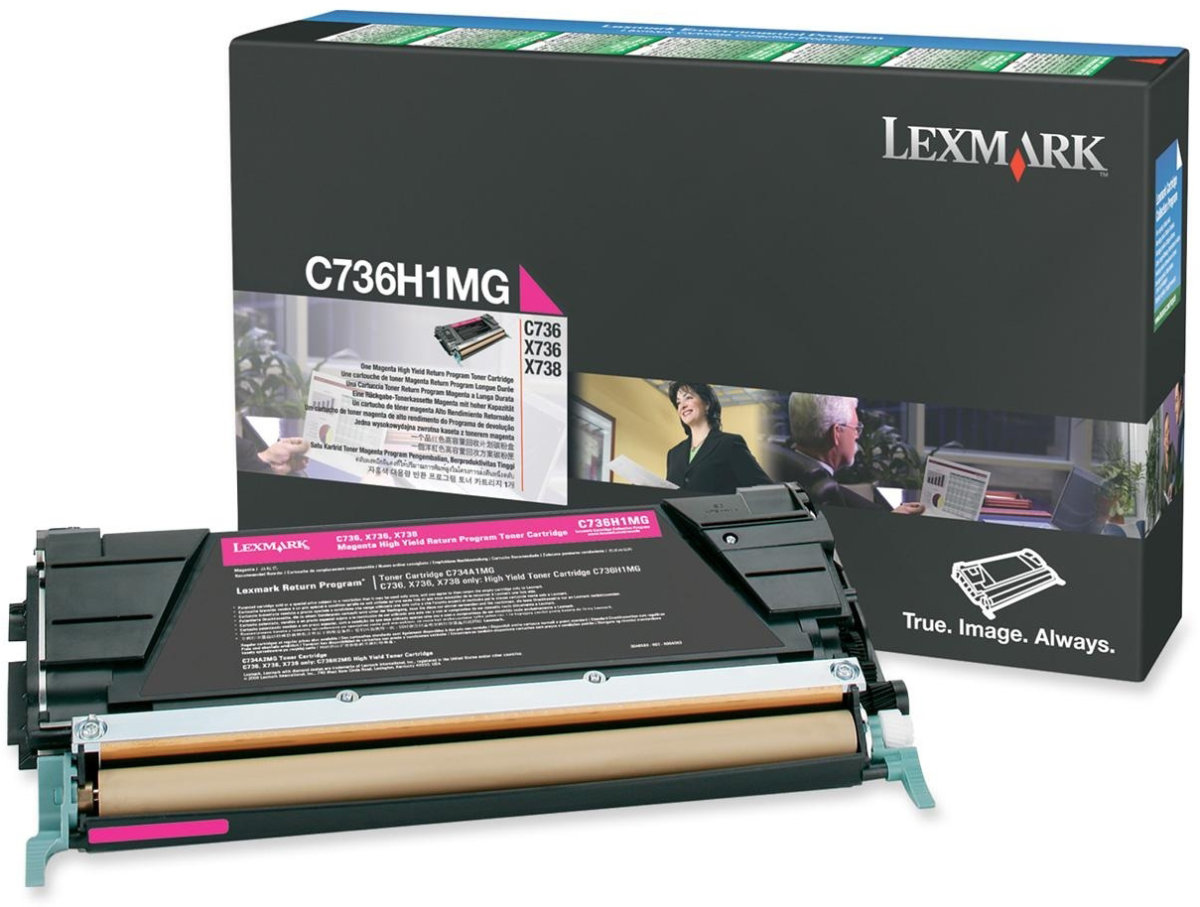 Lasertoner Lexmark C736H1MG Röd 10 000 sidor