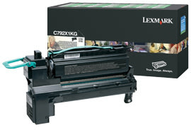 Lasertoner Lexmark C792X1KG Svart 20 000 sidor