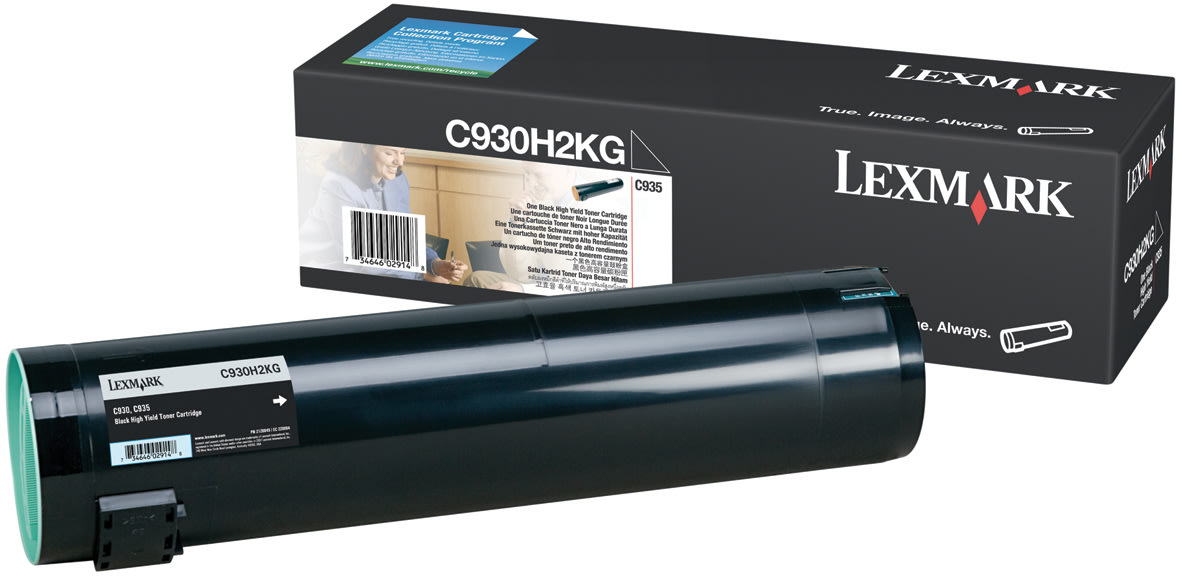 Lasertoner Lexmark C930H2KG Svart 38 000 sidor