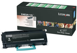 Lasertoner Lexmark X463A11G Svart 3500 sidor