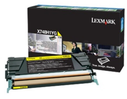 Lasertoner Lexmark X748H3YG Gul 10 000 sidor