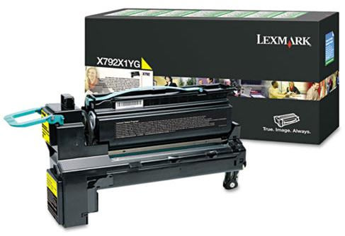 Lasertoner Lexmark X792X1YG HC Gul 20 000 sidor