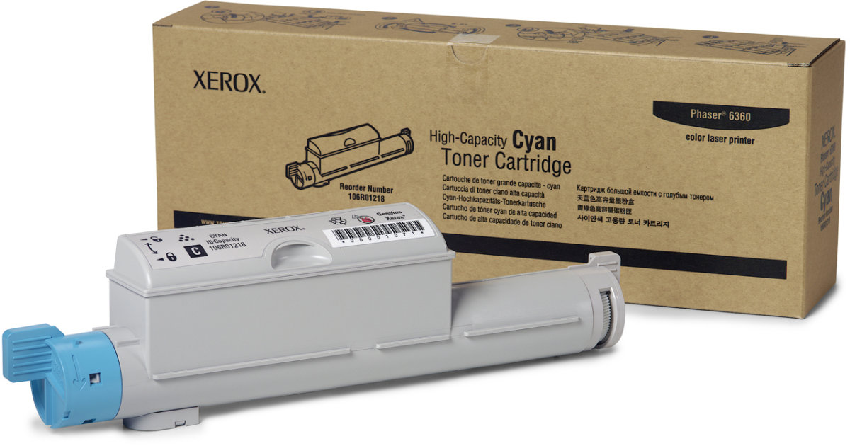 Lasertoner Xerox 106R01218 Blå 12 000 sidor