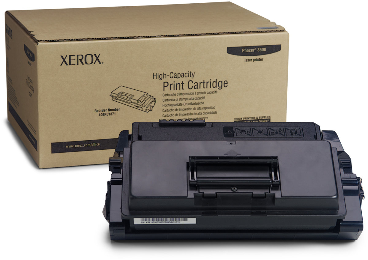 Xerox 106R01371 lasertoner, sort, 14000s