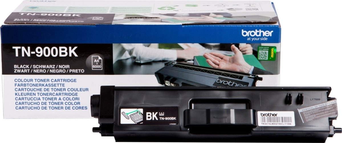 Lasertoner Brother TN900BK Svart 6000 sidor