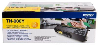 Lasertoner Brother TN900Y Gul 6000 sidor