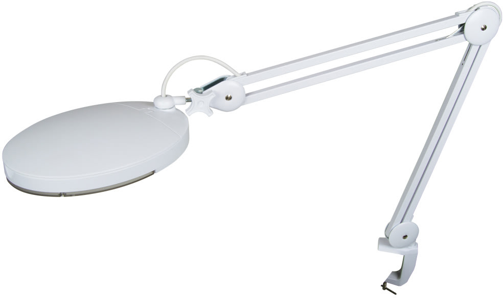 Lupplampa SMD Vit Bordsklämma