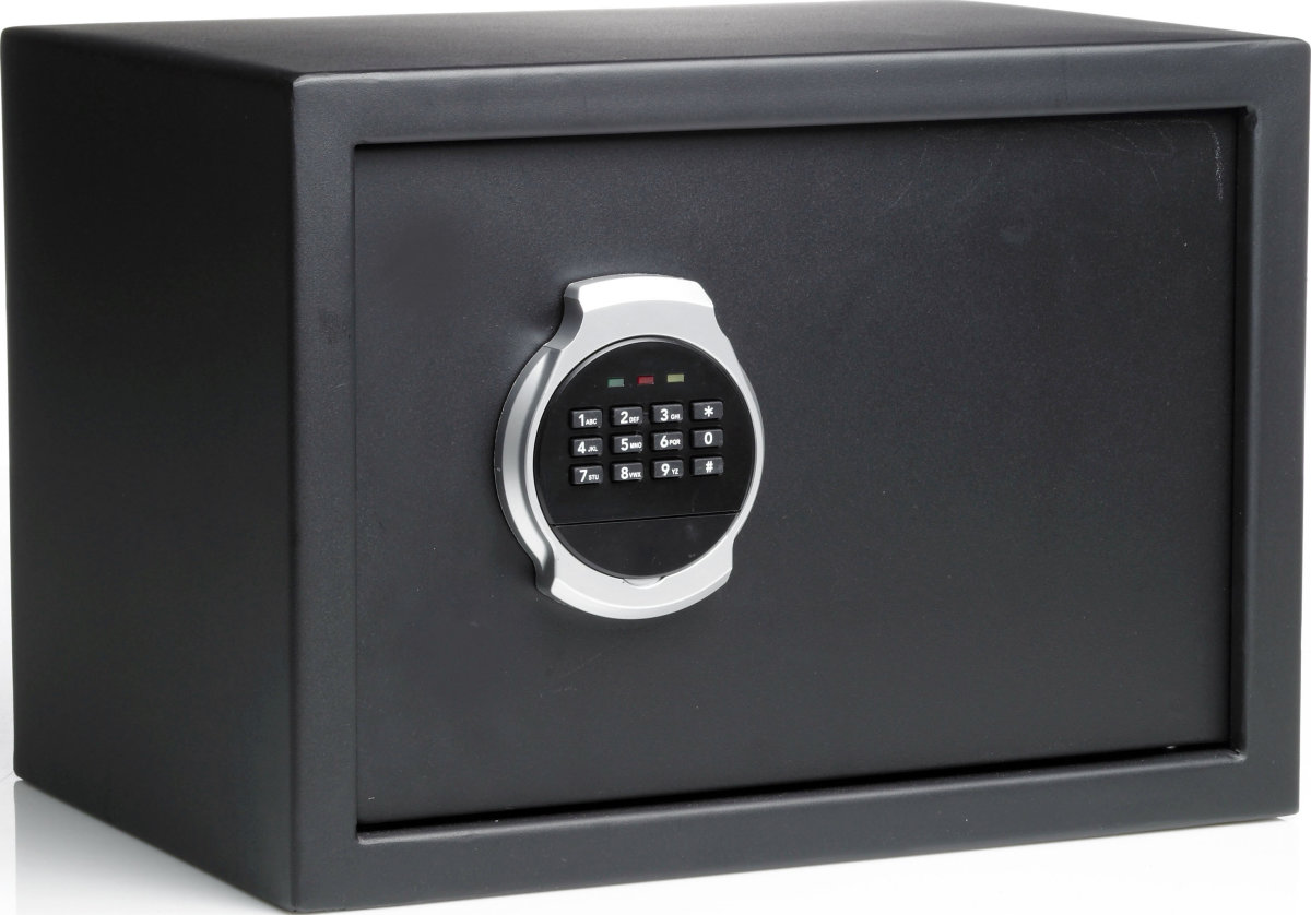 Lock kassaskåp 15 liter, Kodlås, 250x350x250 mm