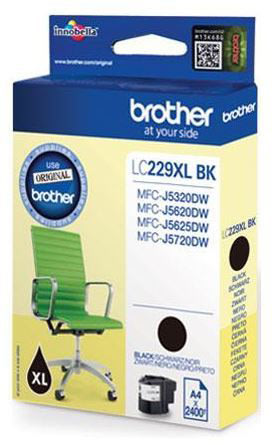 Brother LC229XLBK bläckpatron, svart, 2400 s