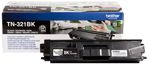 Lasertoner Brother TN321BK Svart 2500 sidor