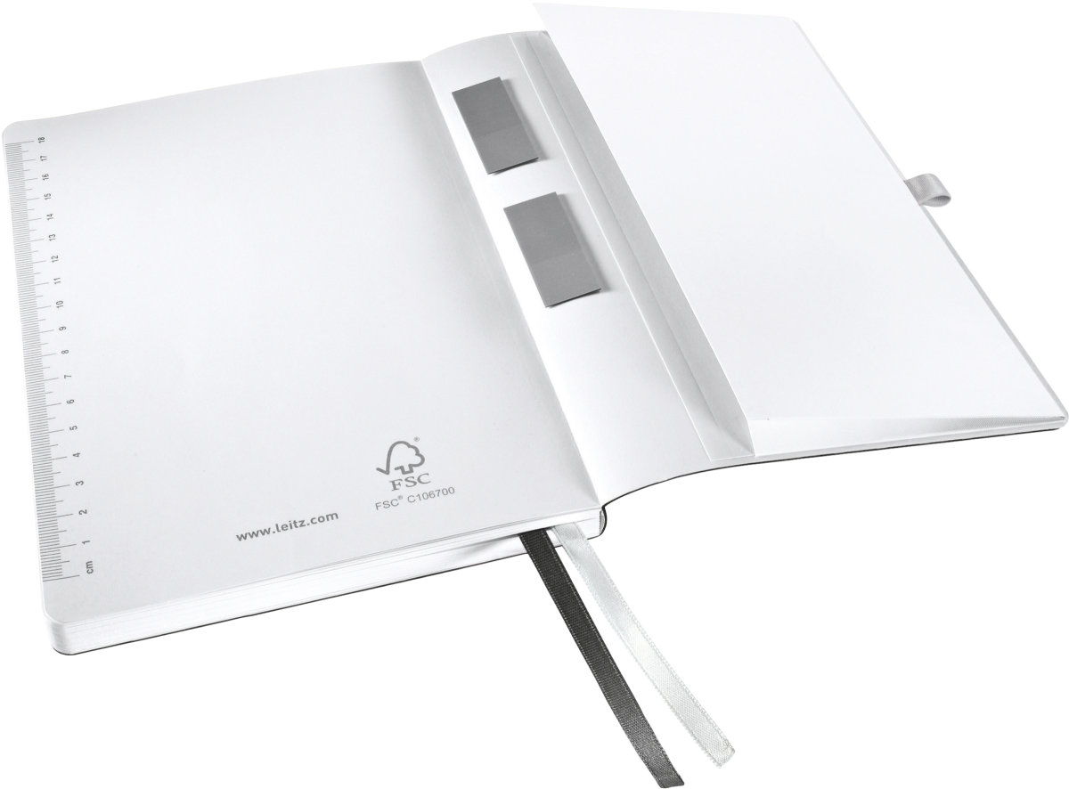 Leitz Style Notesbog A5, kvadreret, sort