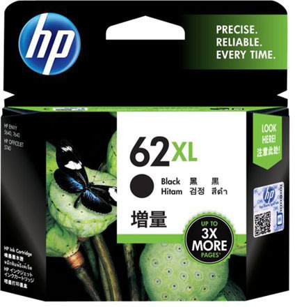 Bläckpatron HP 62XL C2P05AE Svart 600 sidor