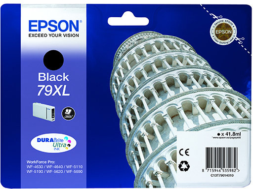 Epson nr 79XL bläckpatron, svart, 2600 s