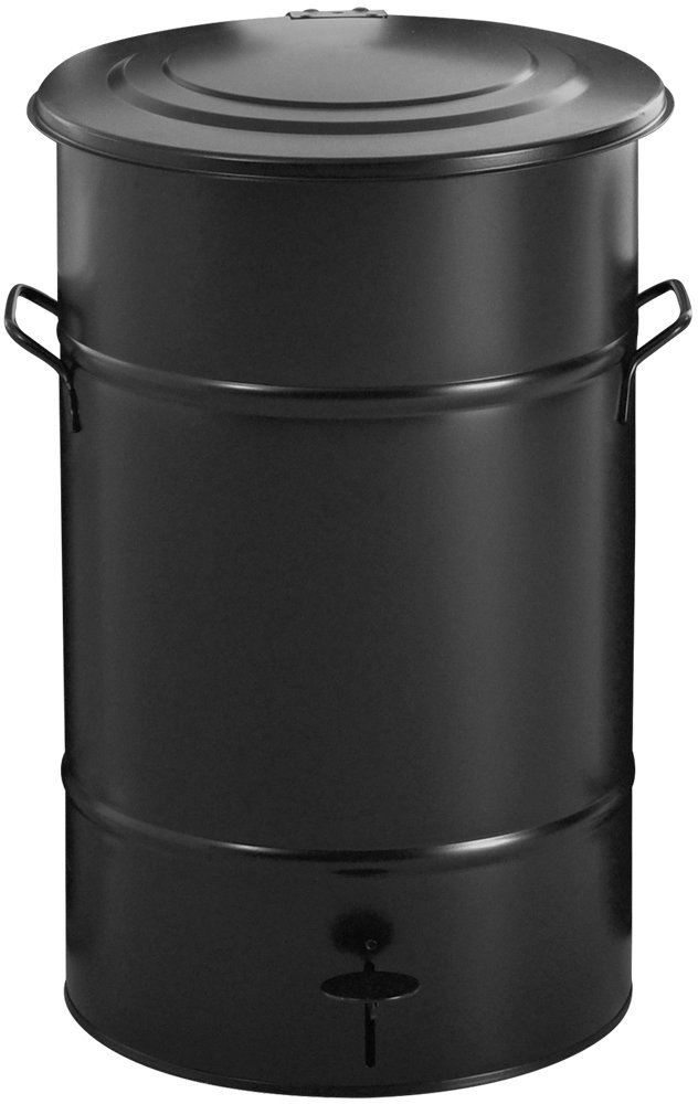 RETRO avfallsbehållare 70 l, fotpedal, svart