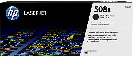 HP 508X/CF360X Lasertoner, svart, 12 500 s