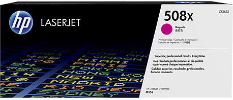 HP 508X/CF363X Lasertoner, röd, 9500 s