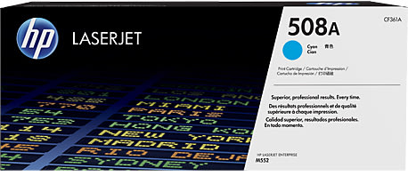 HP 508A/CF361A Lasertoner, blå, 5000 s