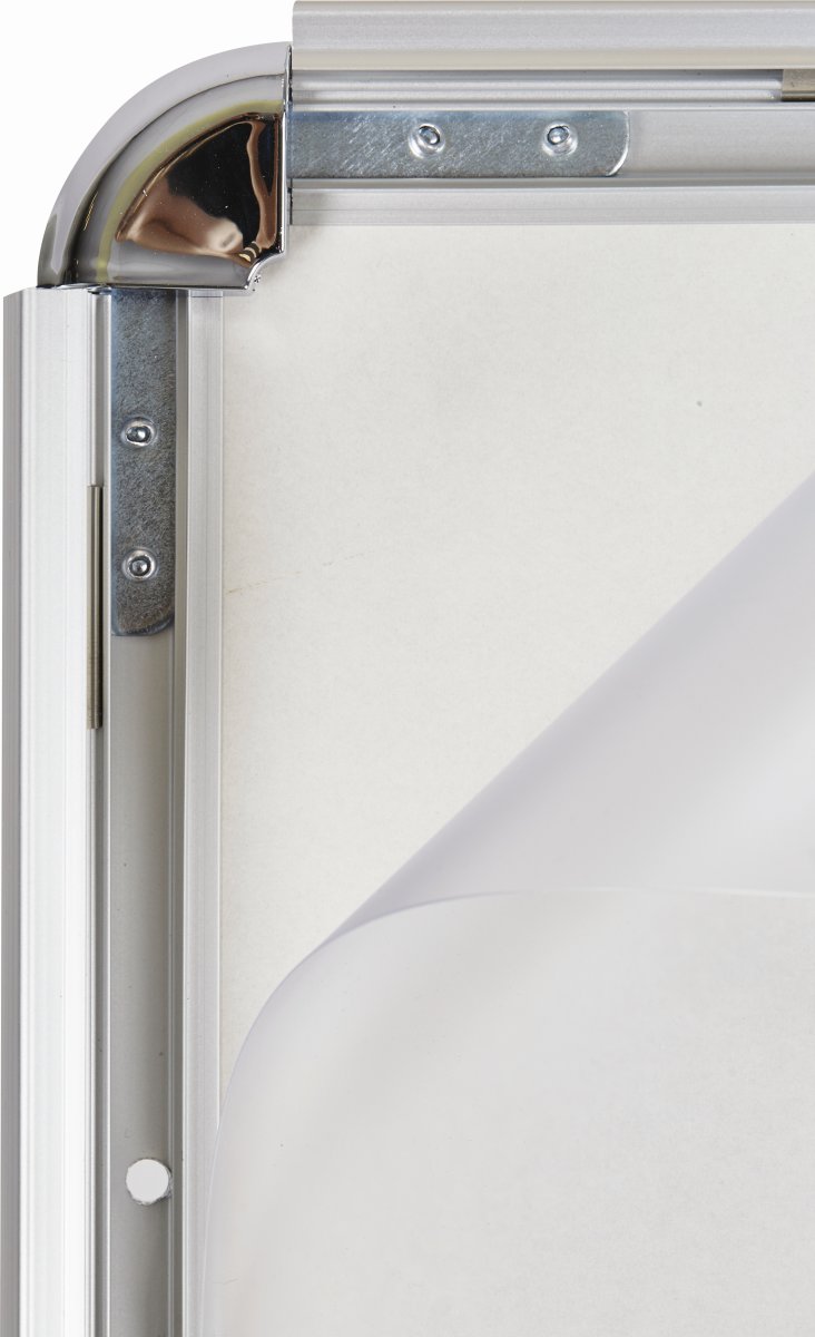 Skylthållare på stativ, Clip-on-ram, A4, aluminium