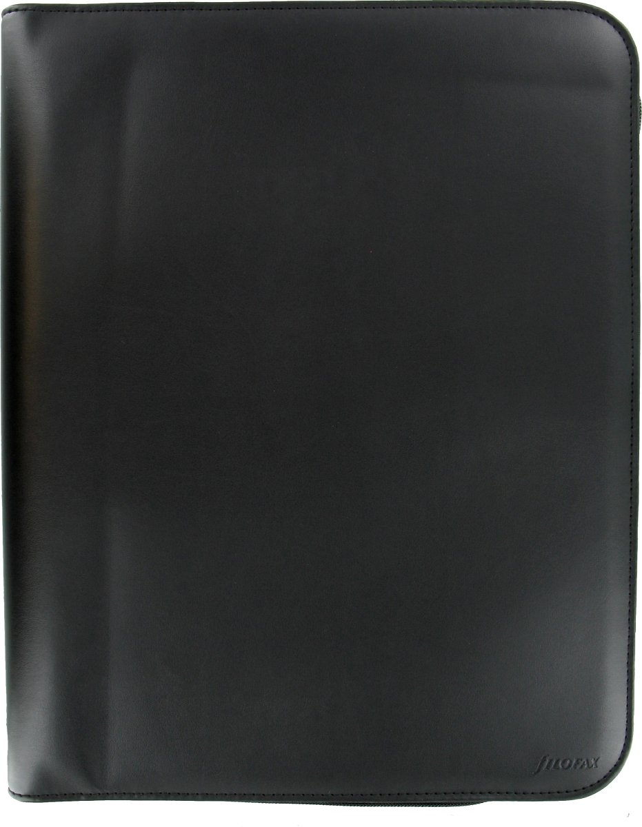 Filofax Metropol Konferensmapp Zip A4, svart