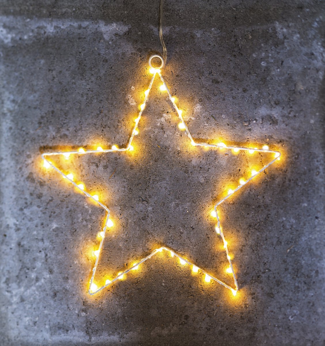 Liva Stjärna, 80 LED, Ø70 cm, vit