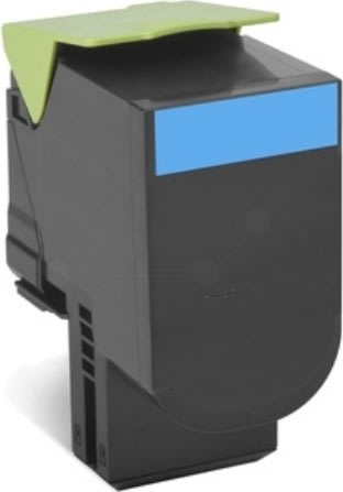 Lexmark 80C2SCE lasertoner, blå, 2000s