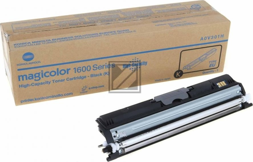Konica Minolta A0V301H toner, sort, HC, 2500s