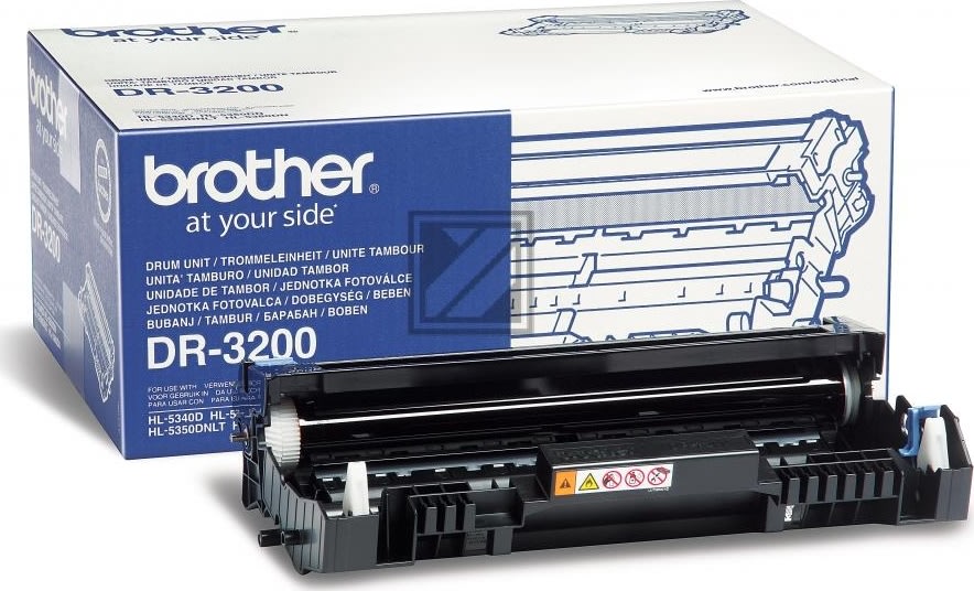 Brother DR3200 lasertromle, sort, 25000s