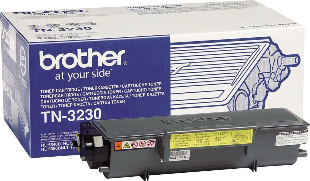Brother TN3230 lasertoner, sort, 3000s