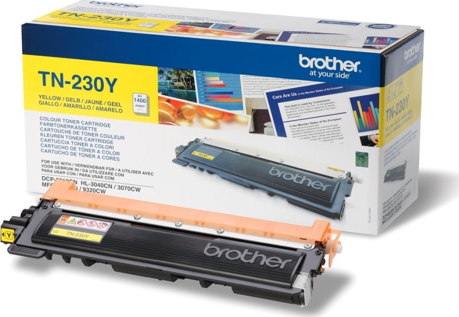 Lasertoner Brother TN230Y Gul 1400 sidor