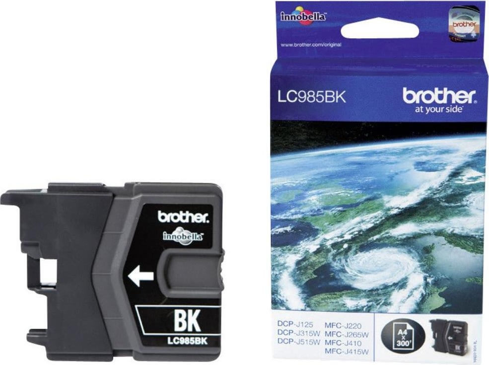 Bläckpatron Brother LC985BK Svart 300 sidor