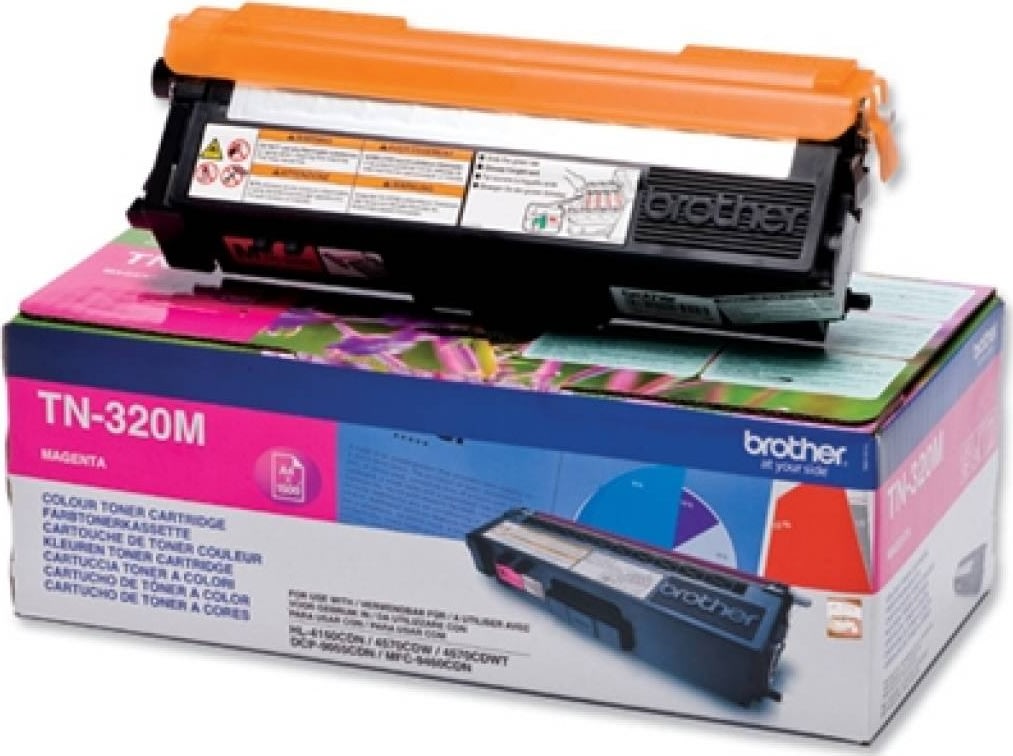 Lasertoner Brother TN320M Röd 1500 sidor