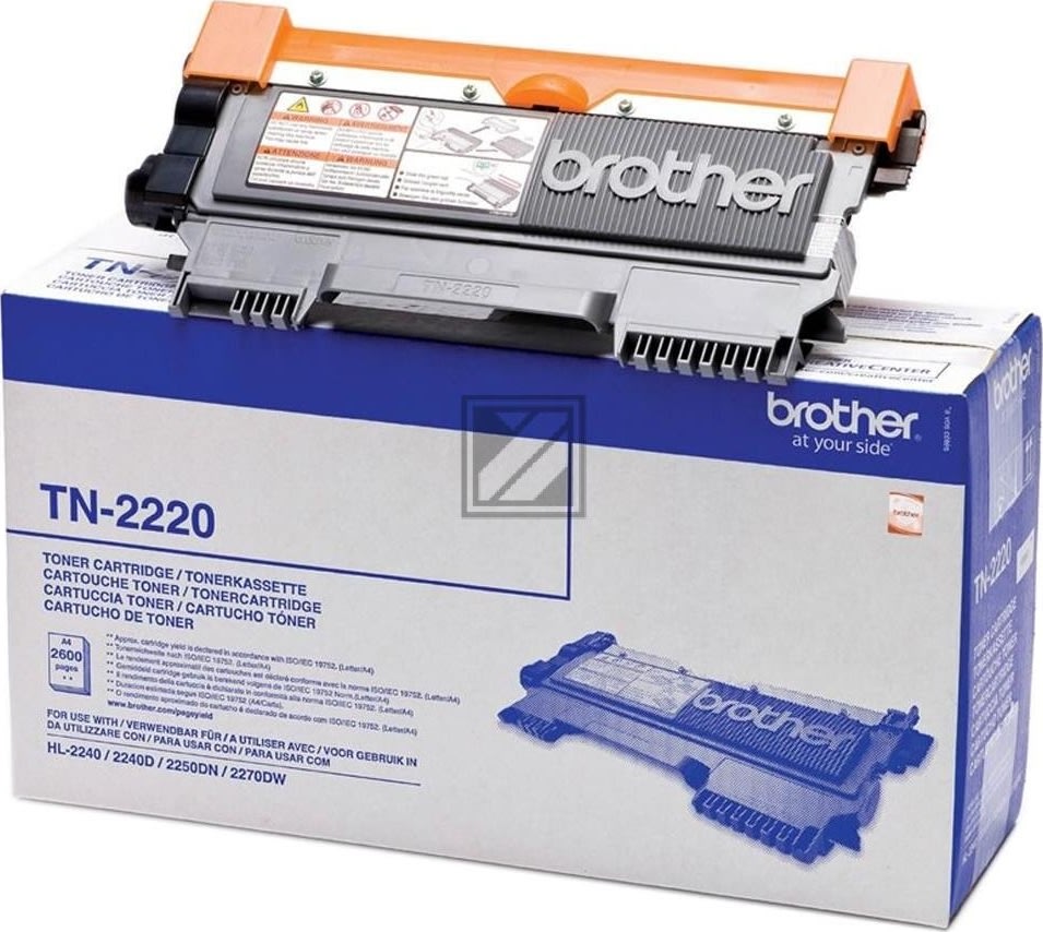 Lasertoner Brother TN2220 Svart 2600 s