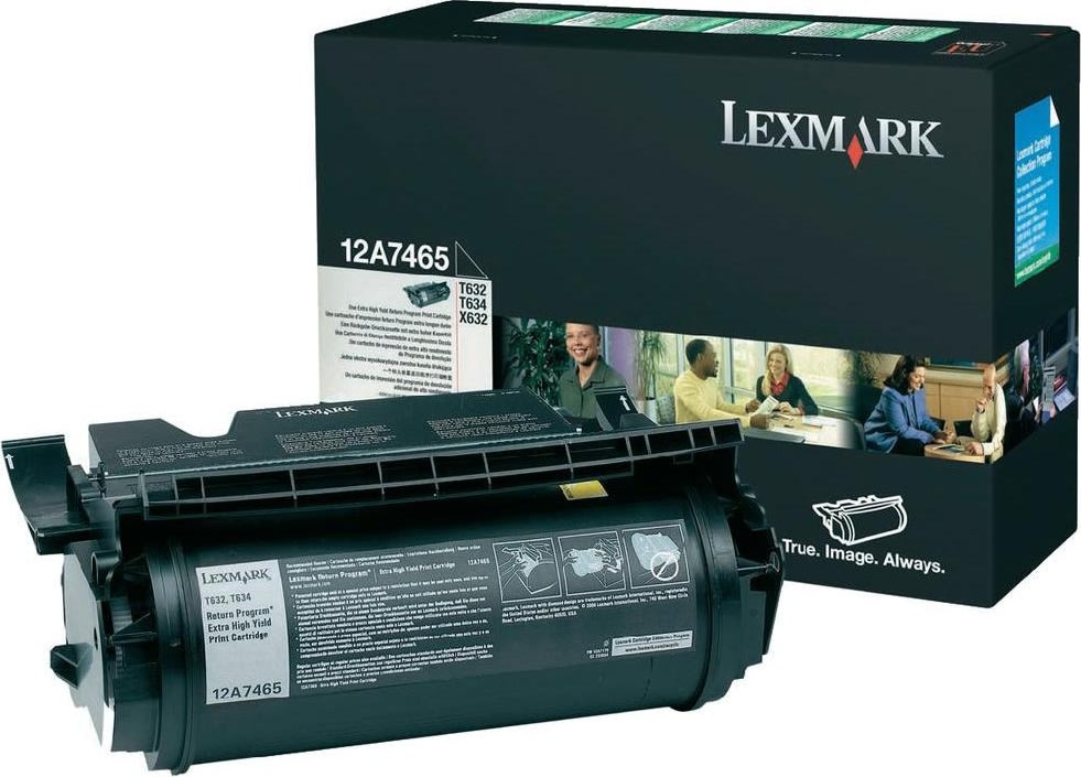 Lasertoner Lexmark 12A7465 Svart 32 000 sidor