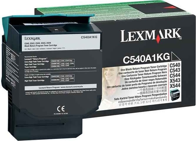 Lasertoner Lexmark C540A1KG Svart 1000 sidor