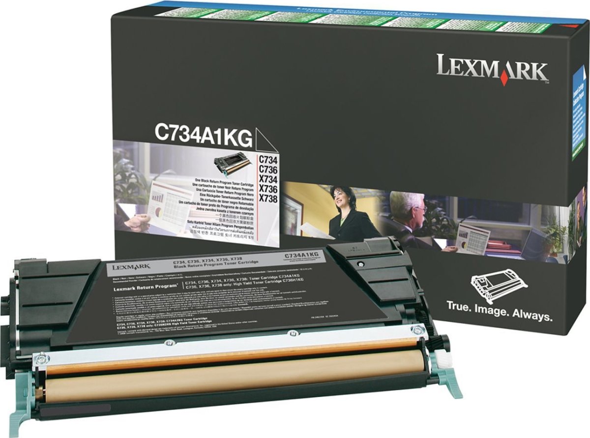 Lasertoner Lexmark C734A1KG Svart 8000 sidor