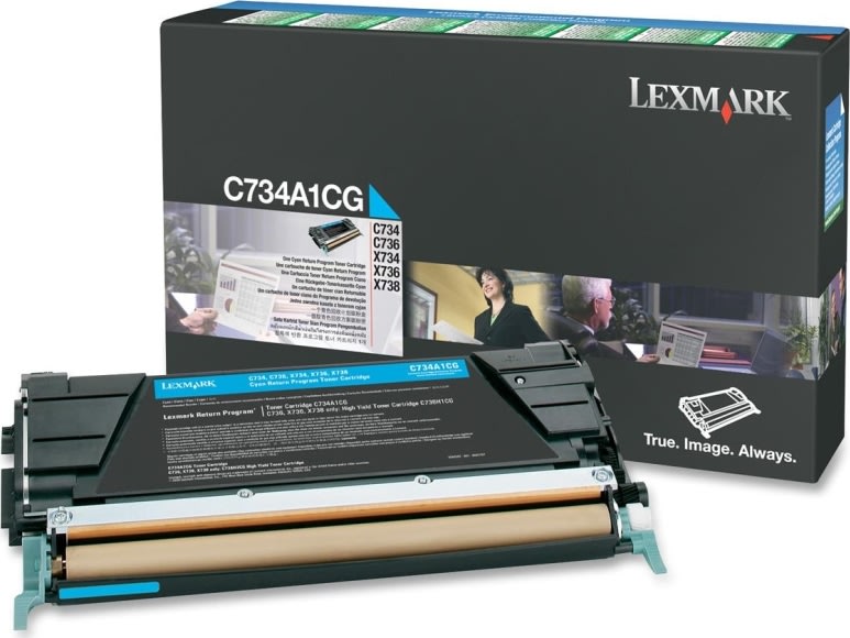 Lasertoner Lexmark C734A1CG Blå 6000 sidor