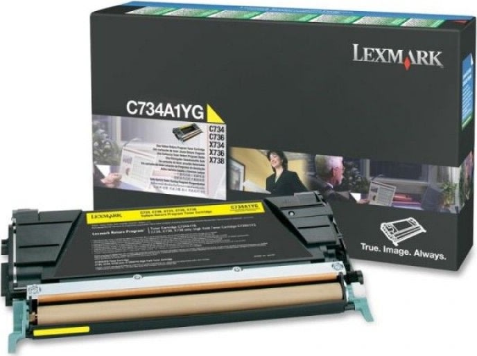 Lasertoner Lexmark C734A1YG Gul 6000 sidor