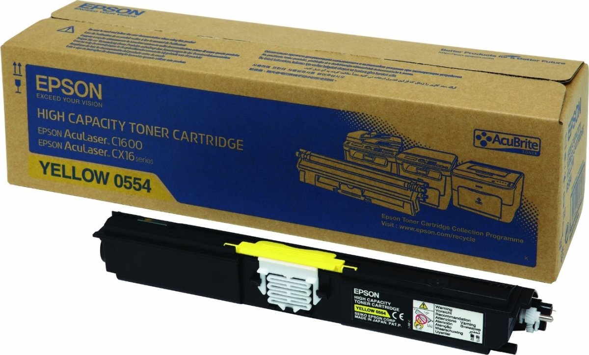 Lasertoner Epson C13S050554 Gul 2700 sidor