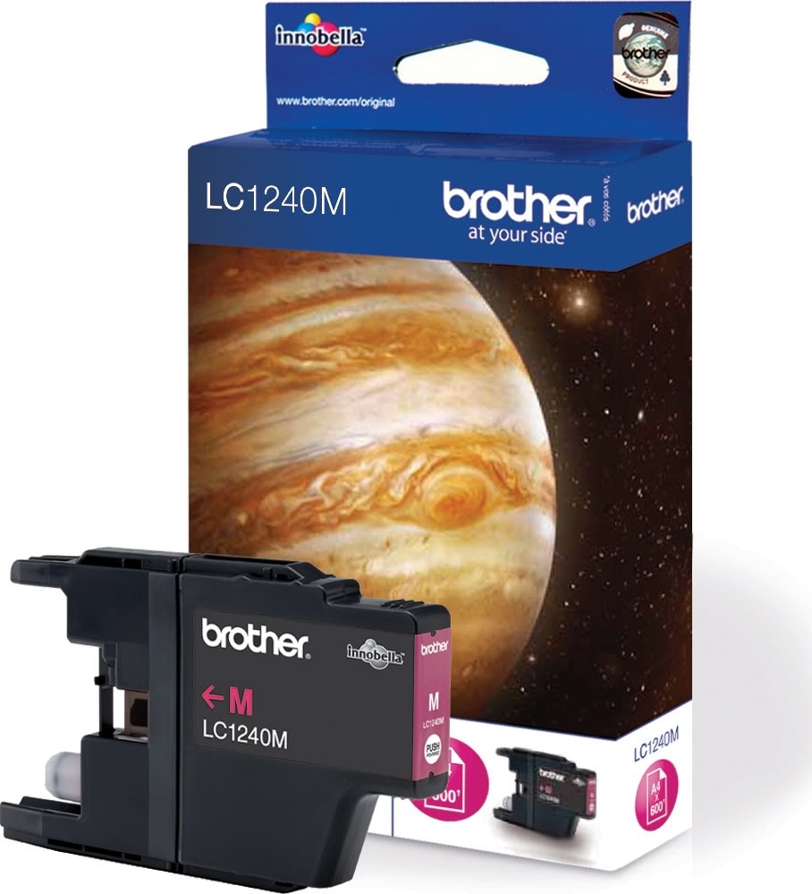 Brother LC1240M bläckpatron, magenta, 600 s