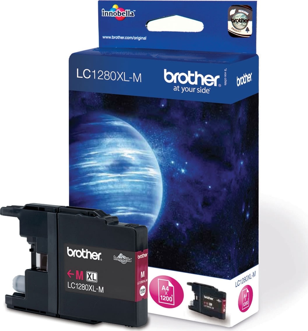 Brother LC1280XL bläckpatron, magenta, 1200 s