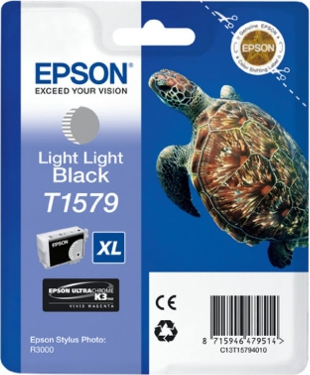 Epson nr.T1579/C13T15794010 blækpatron, lys sort, 