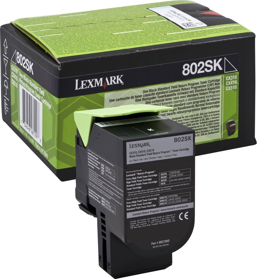 Toner Lexmark 80C20Y0 Gul 1000 sidor