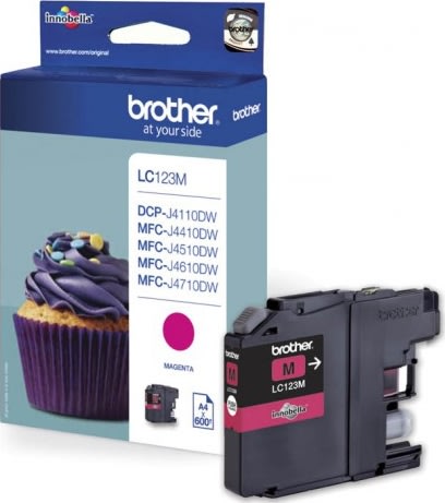 Brother Bläckpatron LC123M Magenta 600 s