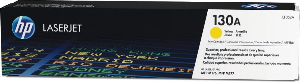 HP 130A/CF352A lasertoner, gul, 1000 s